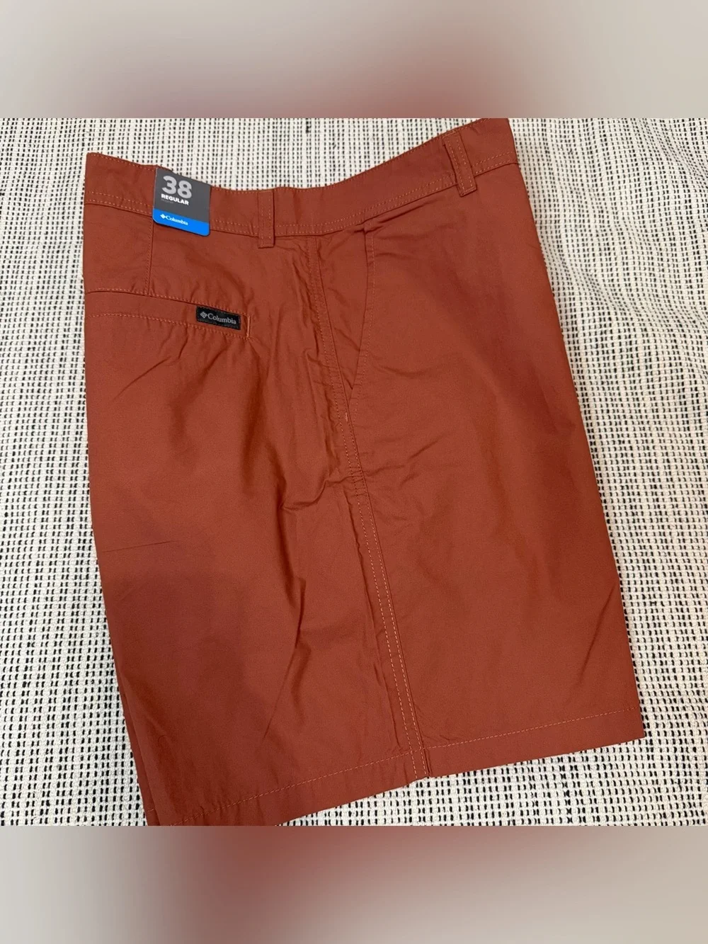 Men’s Columbia Chino Shorts Terracotta Mens 38 X 8” Inseam NWTWashed Out Shorts